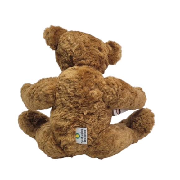 Vintage Smithsonian Institute Plush Jointed Teddy Bear Brown/Tan 16" - Picture 4 of 16